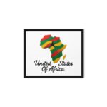 A United States of Africa Framed canva