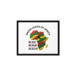 A United States of Africa Framed canva