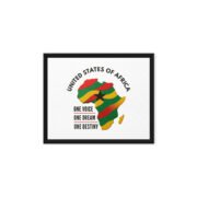 A United States of Africa Framed canva