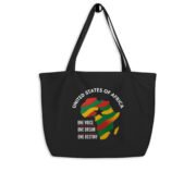 A United States of Africa Large organic tote bag