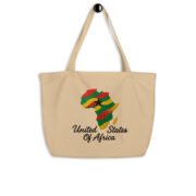 A United States of Africa Large organic tote bag
