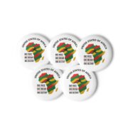 A Set of 5 United States of Africa pin buttons