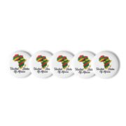 A Set of 5 United States of Africa pin buttons - Image 2