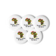 A Set of 5 United States of Africa pin buttons - Image 4