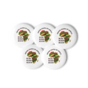 A Set of 5 United States of Africa pin buttons - Image 4