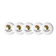 A Set of 5 United States of Africa pin buttons - Image 3