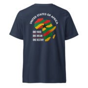 A United States of Africa Unisex Short Sleeve V-Neck T-Shirt - Image 4